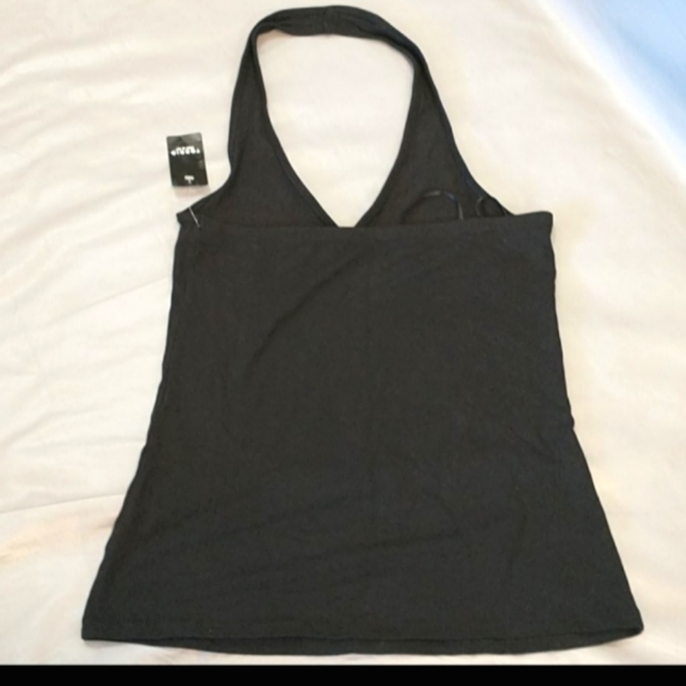 Torrid black foxy halter top size 00